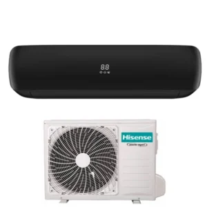 climatizzatore condizionatore hisense inverter serie apple pro black 9000 btu tgve090bg r 32 wi fi integrato classe a__ a_ colore nero