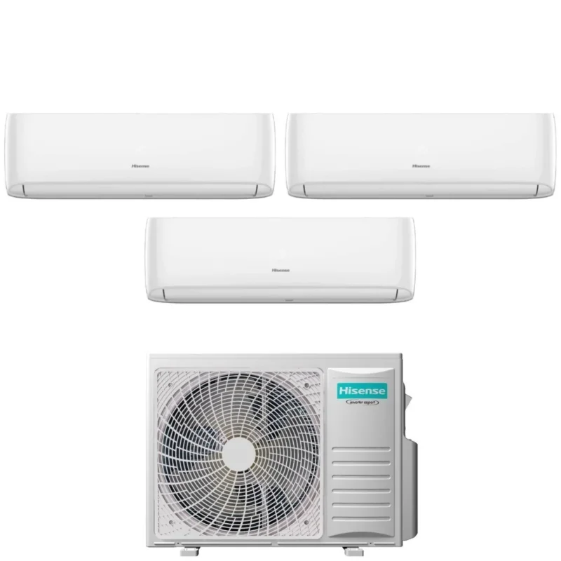 climatizzatore condizionatore hisense trial split inverter serie hi comfort 9_9_12 con 3amw72u4rfa r 32 wi fi integrato 9000_9000_12000 novita