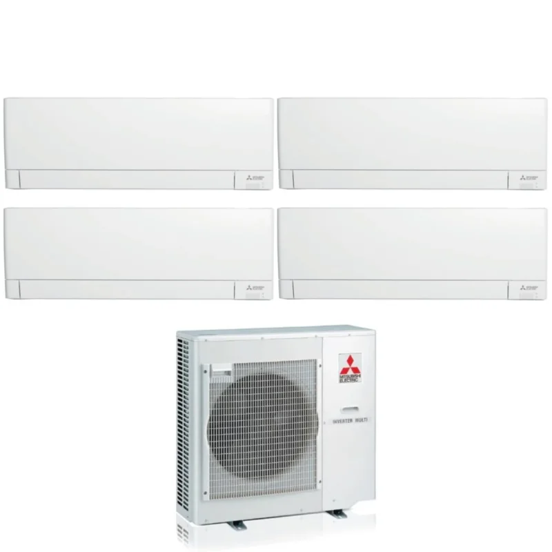 climatizzatore condizionatore mitsubishi electric quadri split inverter linea plus serie msz ay 9_9_9_12 con mxz 4f80vf r 32 wi fi integrato 9000_9000_9000_12000