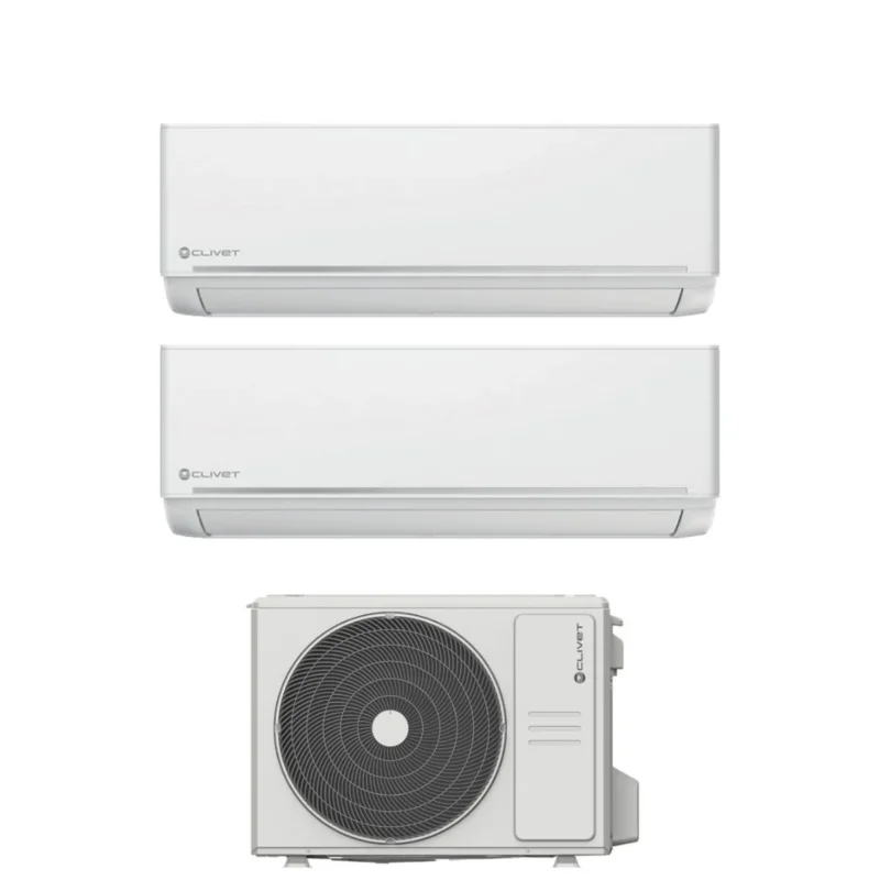 clivet condizionatore clivet dual split ezcool 1212 con mu2 y53m r 32 wi fi optional