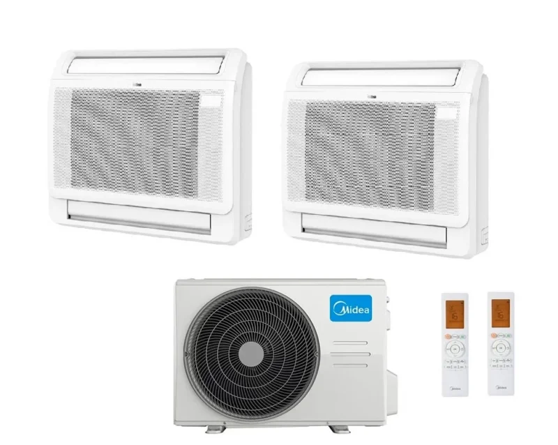 midea condizionatore midea console dual split 912 btu con m2oh 14hfn8 q r 32 wi fi optional