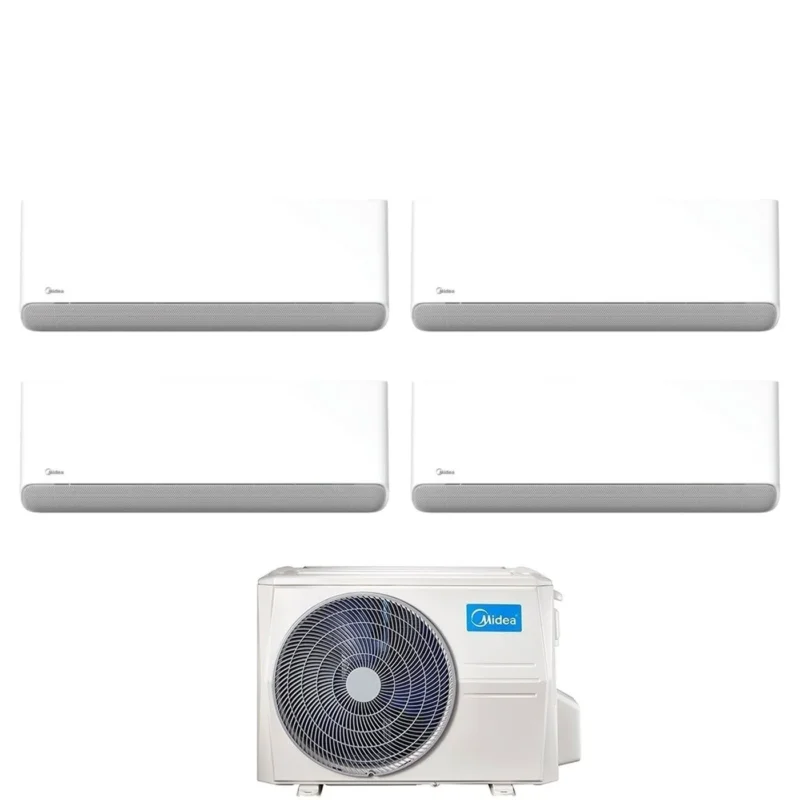 midea condizionatore quadri split midea breezeless e 12121212 con m4o 36fn8 q r 32 wi fi integrato