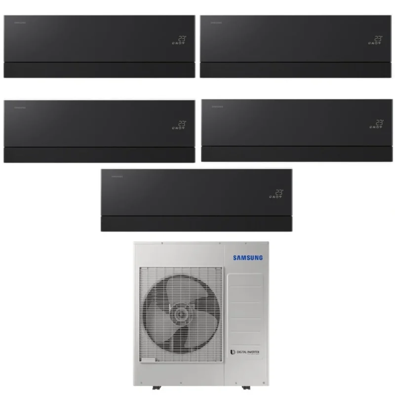 samsung condizionatore penta split samsung windfree premiere black 99999 con aj100txj5kg r 32 wi fi integrato