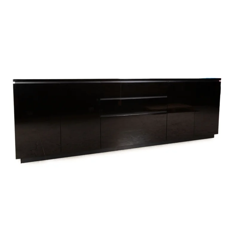 Interlübke Cube Lounge Sideboard Holz Schwarz