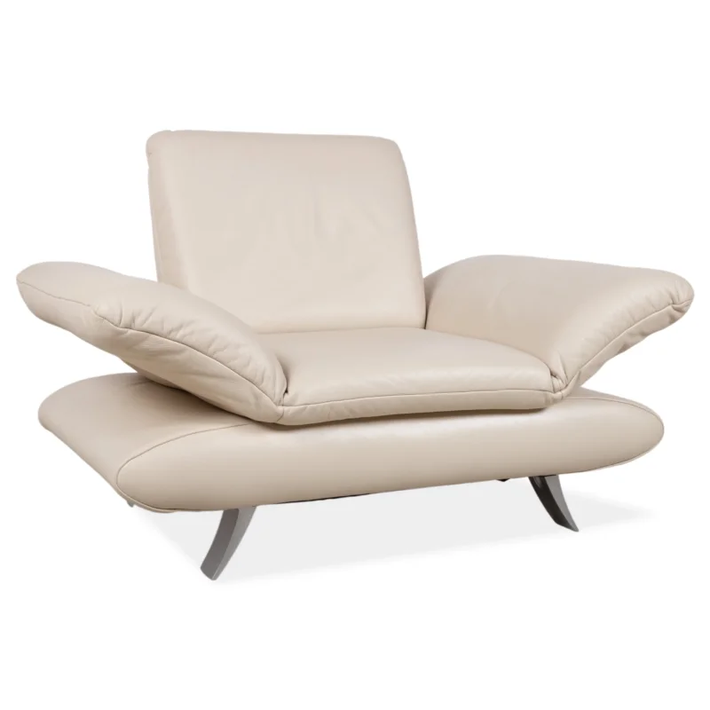 Koinor Rossini Leder Sessel Creme manuelle Funktion