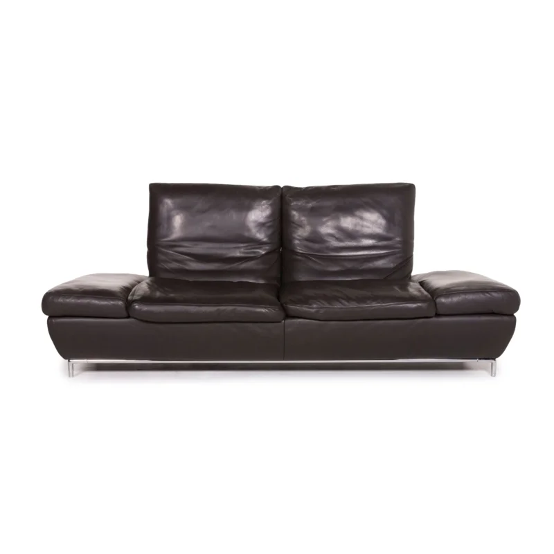 Koinor Roxanne Leder Sofa Braun Dunkelbraun Zweisitzer Funktion #12323