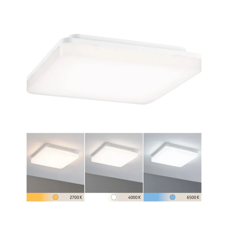 LED Panel Cela IP44 eckig 280x280mm 15,5W 1650lm White Switch Weiß matt - Paulmann - 79839