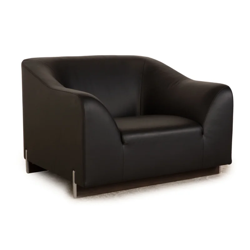 ligne roset Leder Sessel Schwarz