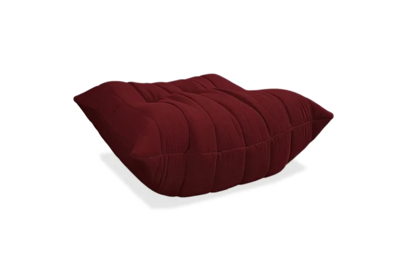 Ligne Roset Togo Stoff Hocker Rot Bordeaux Neubezug