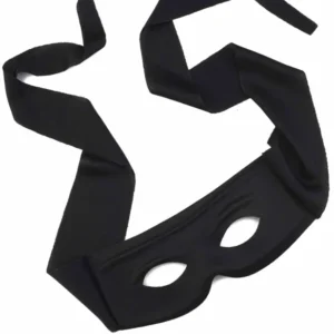 Loup justicier masqué pour adulte noir