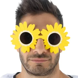Lunettes fleurs Terrifier™ pour adulte jaunes