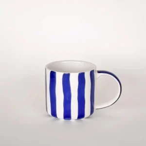 Magazin Minori - STRIPES Tasse (300 ml) • mare blue - Kaffee - und Teetasse - ROSA ECK Concept Store