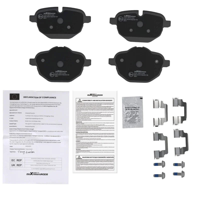 Neu Bremsbeläge Hinten kompatibel für BMW X3 X4 X5 Z4 i8 iX3 5er 6 GT 7er Alle Modelle 2009-25