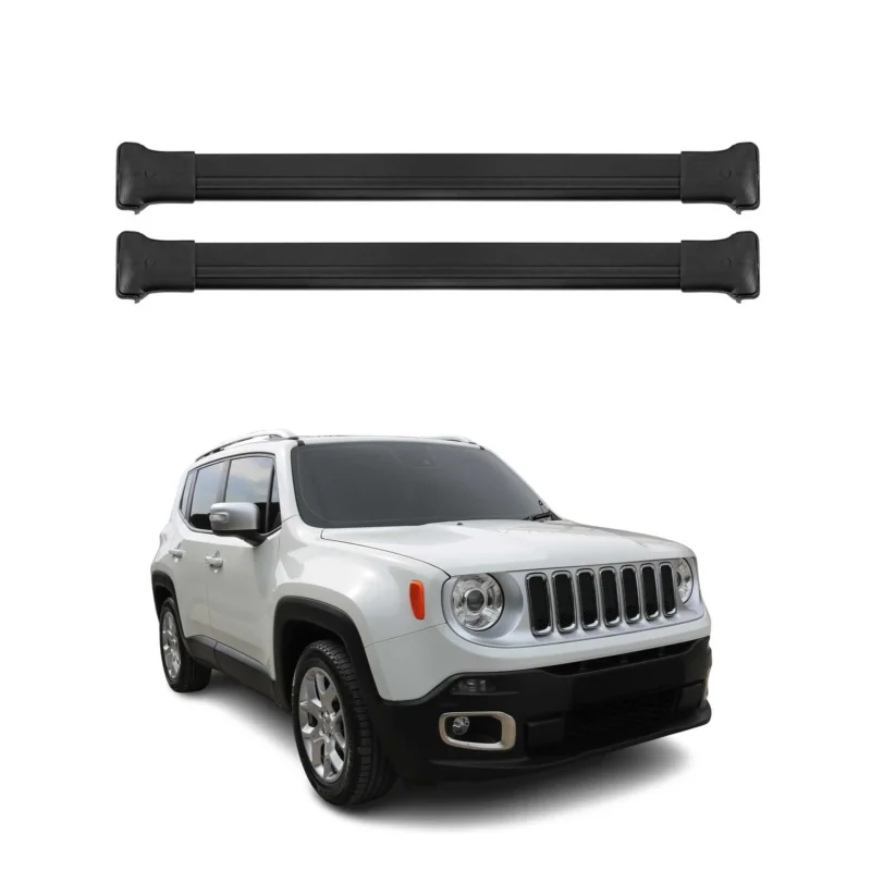 Dachträger Gepäckträger für Jeep Renegade 2015-2025 Relingträger Alu Schwarz
