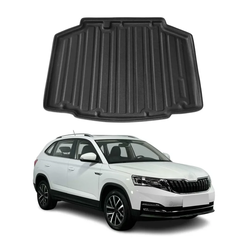 Kofferraumwanne Laderaumwanne für Skoda Kamiq 2019-2026 Gummi TPE Schwarz