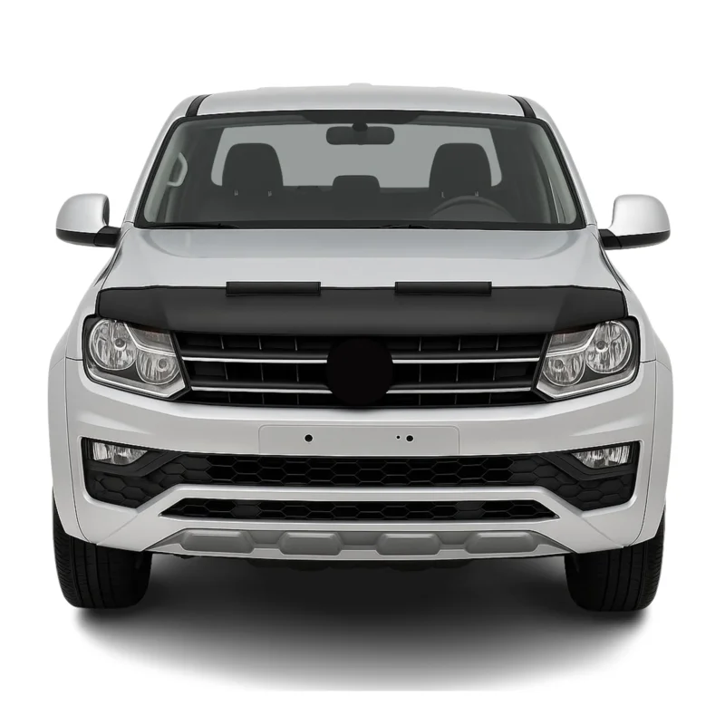 Haubenbra Steinschlagschutz Bonnet Bra für VW Amarok 2010-2021 Schwarz Halb