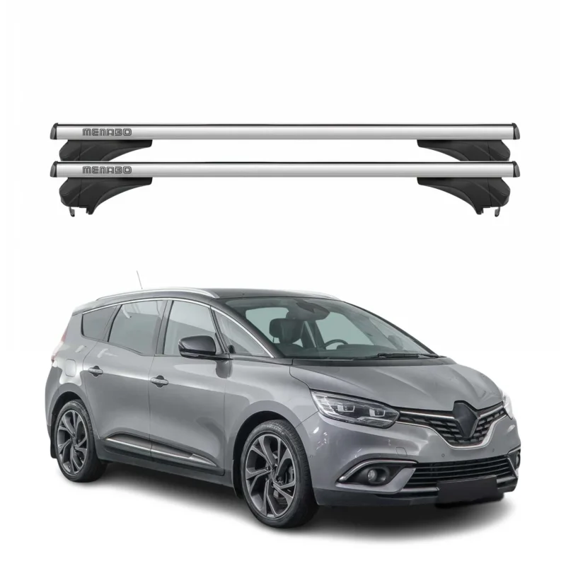 Menabo Dachträger für Renault Grand Scenic IV 2017-2023 Aluminium Silber 2 tlg