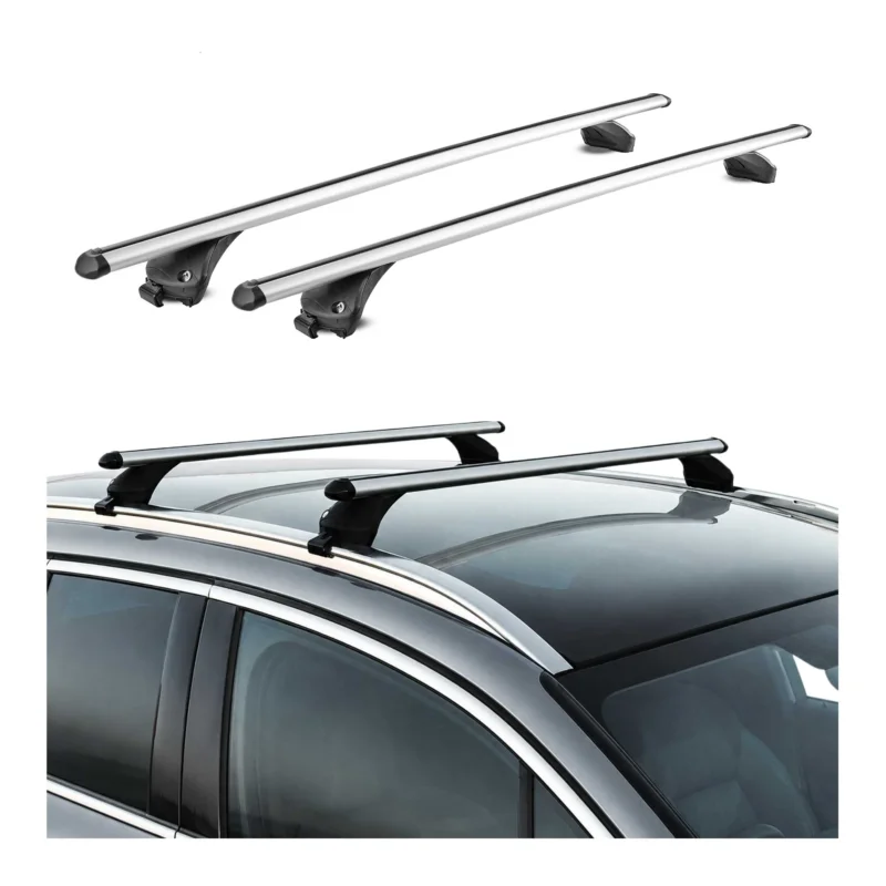 Quick Dachträger für Ford Edge II 2015-2023 Aluminium Silber 2x
