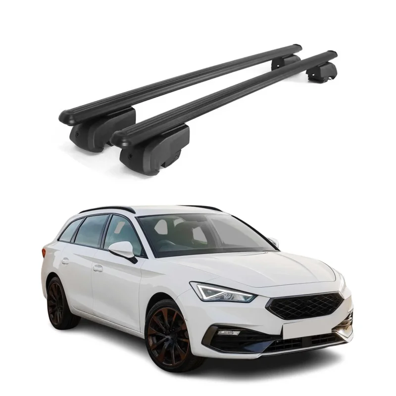 Dachträger Gepäckträger für Cupra Leon SW 2020-2026 ABE Aluminium Schwarz 2x