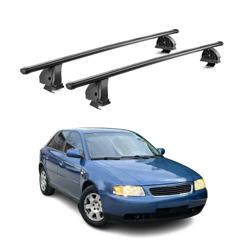 Stahl Dachträger für Audi A3 I 1996-2003 3Tür TÜV Abschließbar 2tlg Schwarz