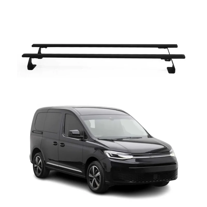 Dachträger Grundtäger für VW T7 Multivan 2021-2026 75kg Stahl Schwarz 2 tlg