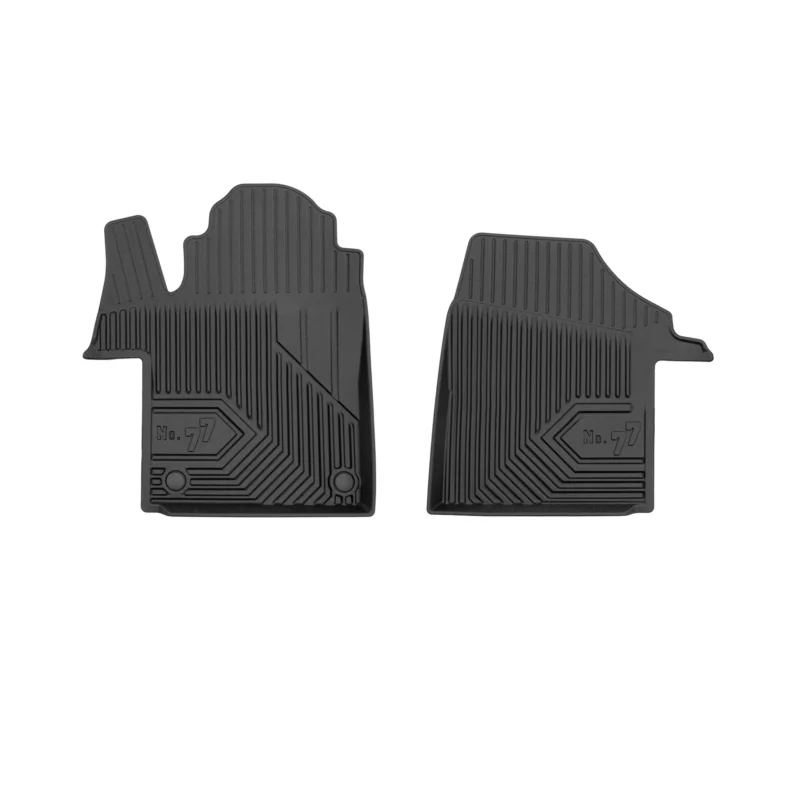 Fußmatten Gummimatten für Mercedes-Benz V-Klasse W447 2014-2026 Schwarz 2 tlg