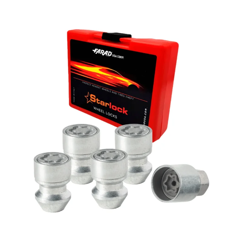 Radschloss Satz für Subaru BRZ / Crosstrek ab 2021 Felgenschloss Silber M12X1.25