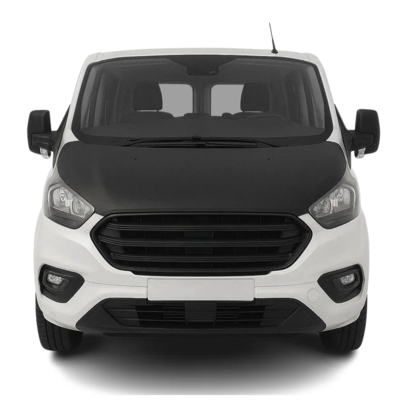 Haubenbra Steinschlagschutz für Ford Transit Tourneo Custom 2013-2018 Schwarz