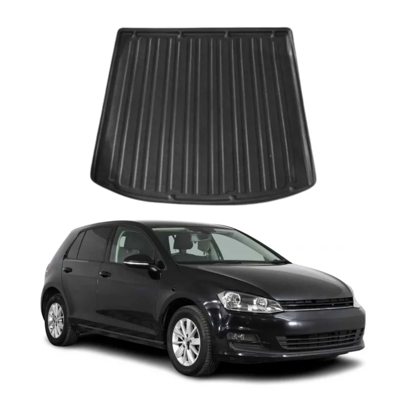 Kofferraumwanne Laderaumwanne für VW Golf 2013-2019 Variant Gummi TPE Schwarz