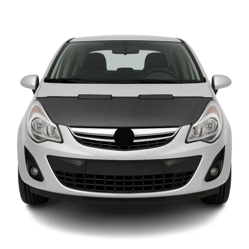 Haubenbra Steinschlagschutz Bonnet Bra für Opel Corsa D 2006-2015 Carbon Halb