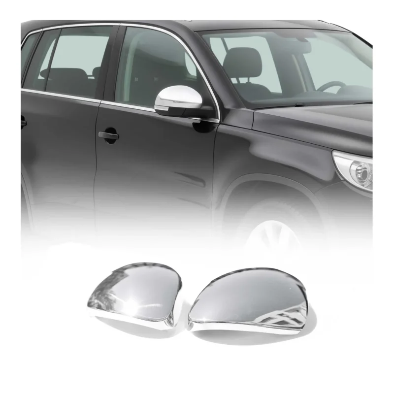 Spiegelkappen Spiegelabdeckung für Seat Alhambra 2010-2021 Edelstahl Chrom 2tlg
