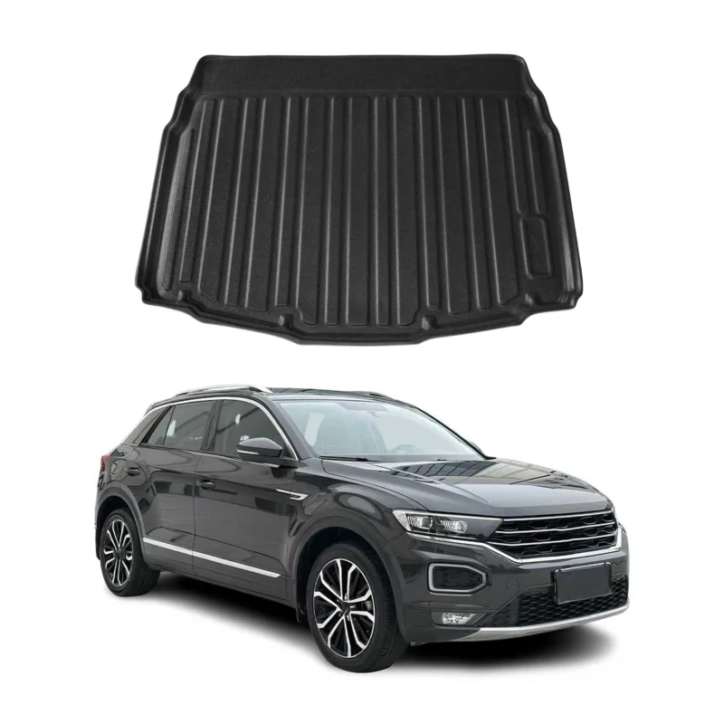 Kofferraumwanne Laderaumwanne für VW T-Roc Pre-fl 2017-2022 Gummi TPE Schwarz