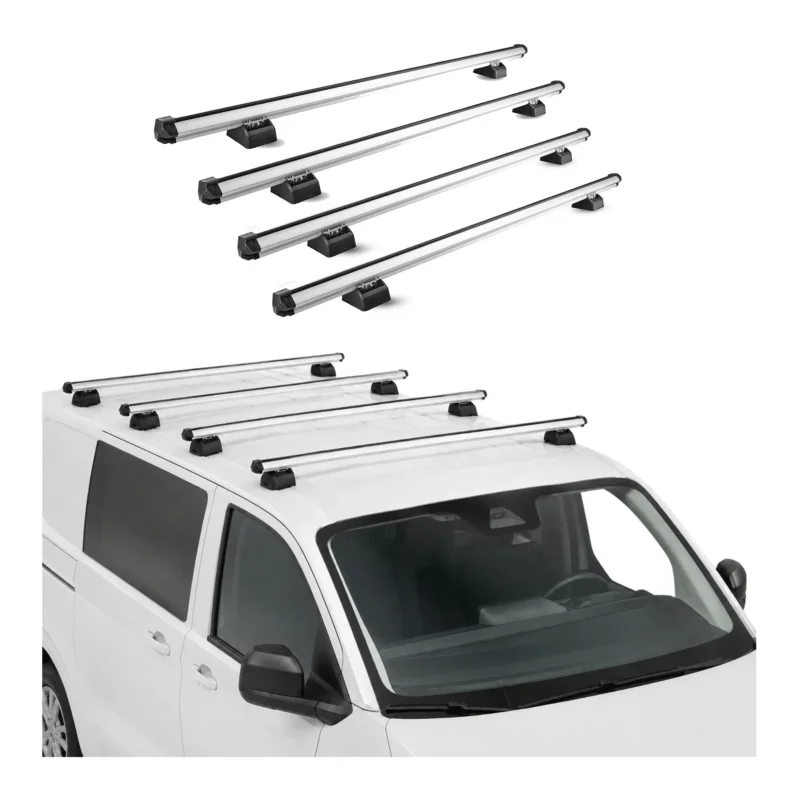 Dachträger für Opel Movano A 1998-2010 H1+H2 4-Träger Aluminium Silber