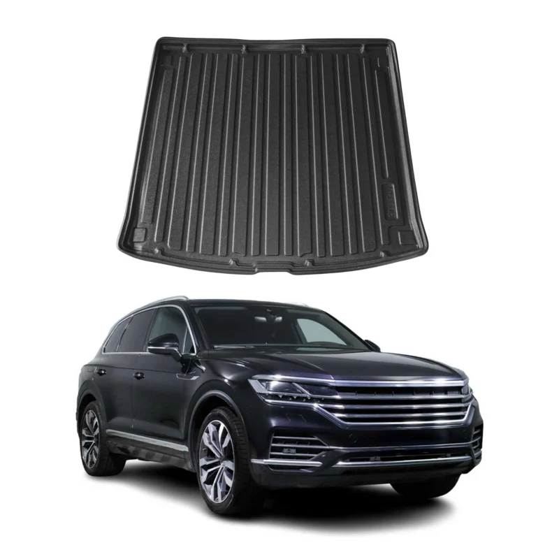 Kofferraumwanne Laderaumwanne für VW Touareg 2018-2026 Gummi TPE Schwarz