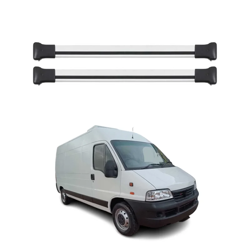 Dachträger Grundtäger für Fiat Ducato 2006-2026 75kg Aluminium Silber 2 tlg