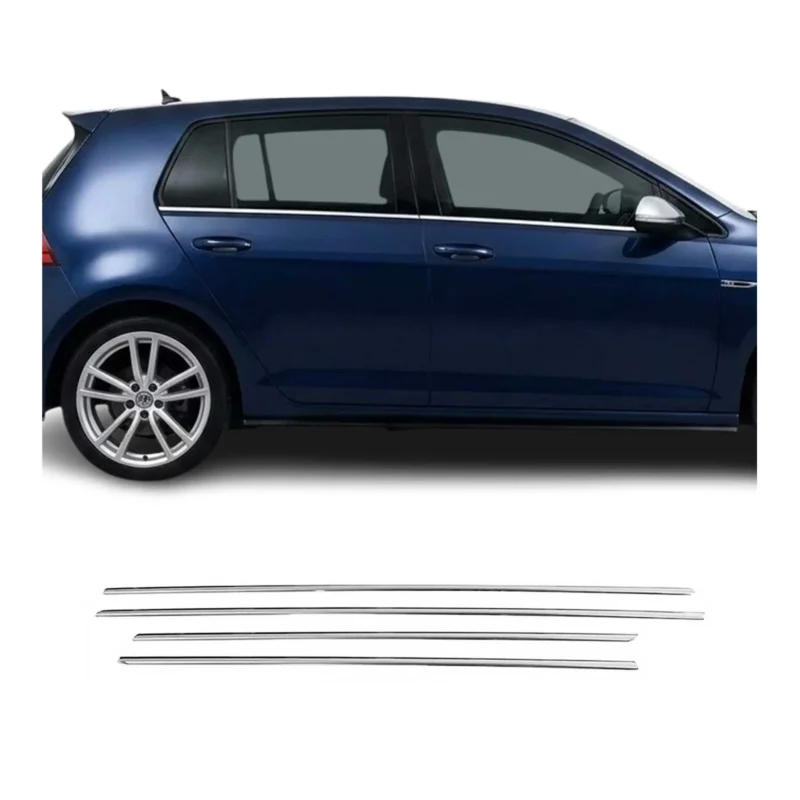 Fensterleisten Zierleisten für VW Golf 2008-2012 Edelstahl Chrom 4tlg