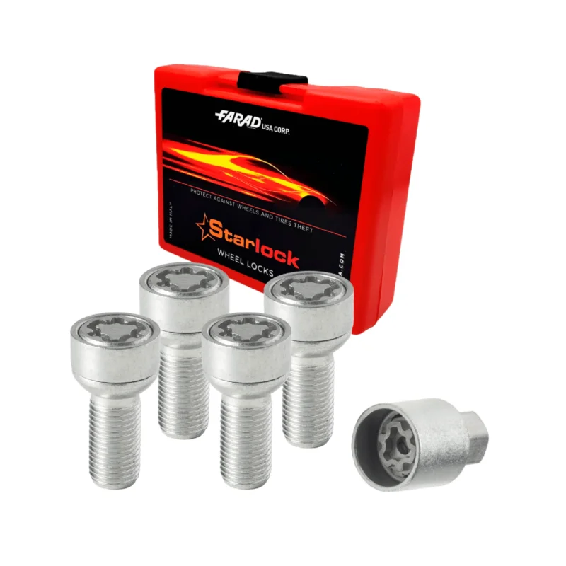 Radschloss Radschrauben Satz für DR DR4 / DR5 ab 2021 Silber 4tlg M12X1.5