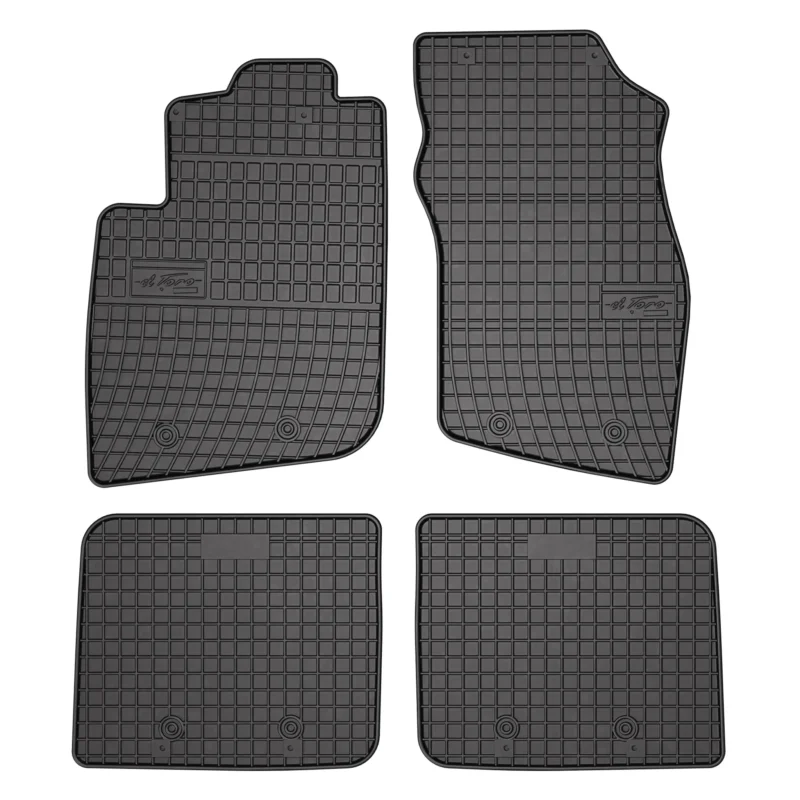 OMAC Gummi Fußmatten für Volvo S40 1995-2004 Automatten Gummi Schwarz 4tlg