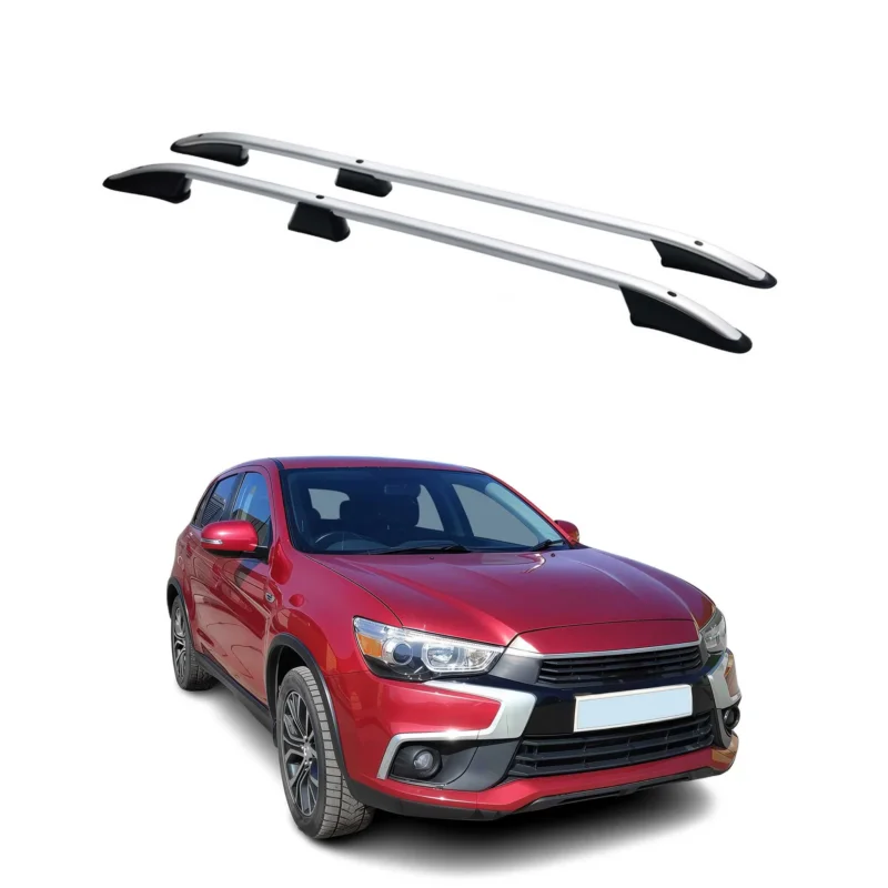 Dachreling Dachgepäckträger für Mitsubishi ASX 2010-2021 Alu Silber 2x