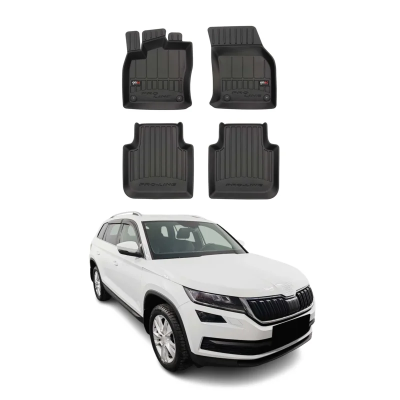 OMAC Gummi Fußmatten für Skoda Kodiaq 2016-2026 Premium TPE Automatten 4tlg