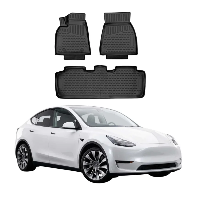 OMAC Gummimatten Fußmatten für Tesla Model Y Long Range Dual Motor 2020-2026