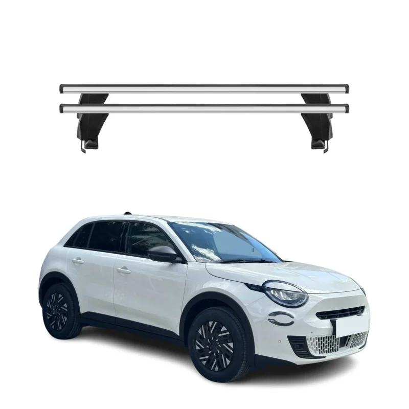 Menabo Dachträger Grundtäger für Fiat 600/600E 2023-2026 50kg Alu Silber 2 tlg