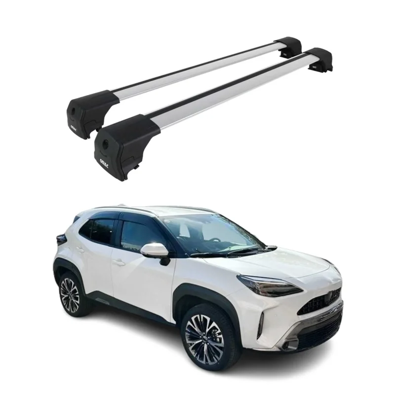 Dachträger Grundtäger für Toyota Yaris Cross 2021-2026 75kg Alu Silber 2 tlg