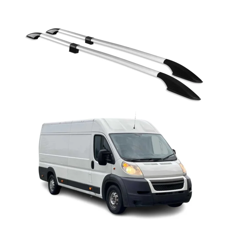 Dachreling Dachgepäckträger für Citroen Jumper 2006-2026 H2 & L4 Alu Grau