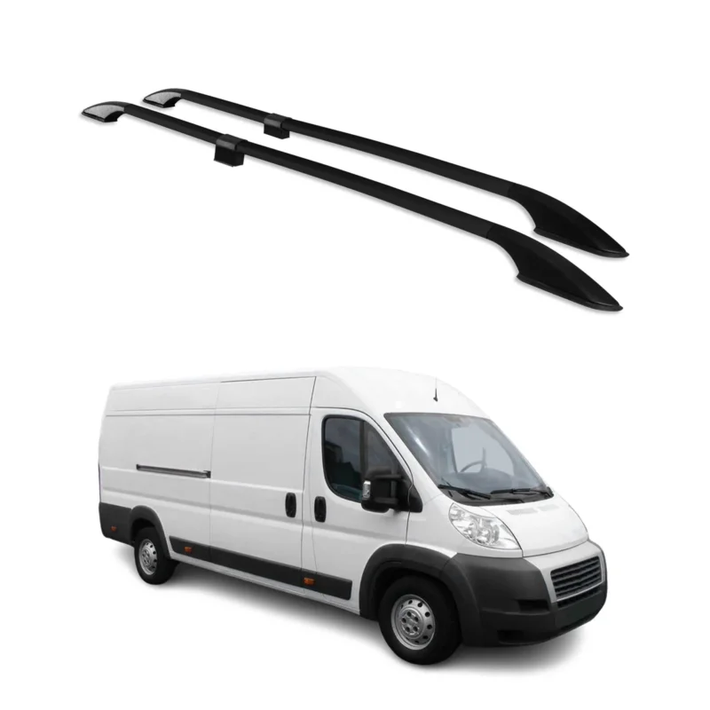 Dachreling Dachgepäckträger für Fiat Ducato III 2006-2026 H2 & L4 Alu Schwarz