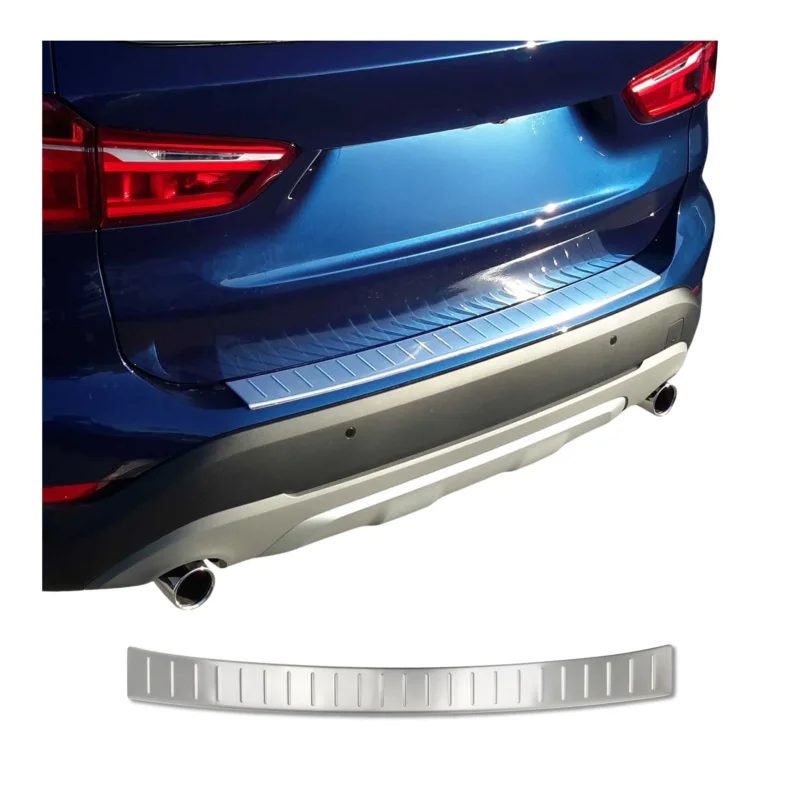 Ladekantenschutz Stoßstange für BMW X1 E84 2012-2015 FL Edelstahl gebürstet