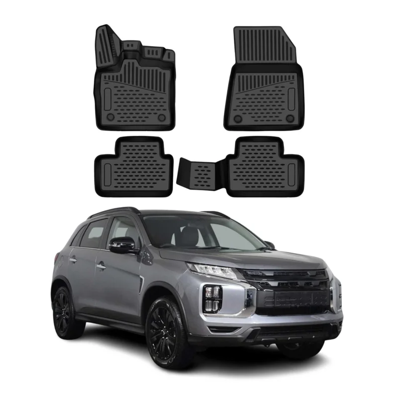 OMAC Gummimatten Fußmatten für Mitsubishi ASX mk2 2023-2026 TPE Schwarz 4tlg