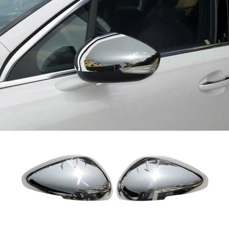 Spiegelkappen Spiegelabdeckung für Citroen DS5 2011-2019 Edelstahl Chrom 2tlg