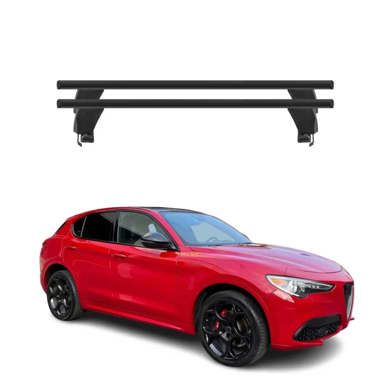 Menabo Dachträger Grundtäger für Alfa Romeo Stelvio 2017-2026 50kg Alu Schwarz