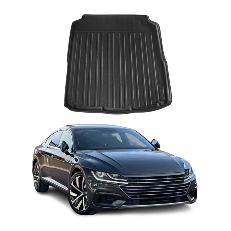 Kofferraumwanne Laderaumwanne für VW Arteon 2017-2024 Gummi TPE Schwarz